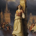 Jeanne d’Arc: „Der Henker schürte das Feuer hoch über ihre arme Leiche ...