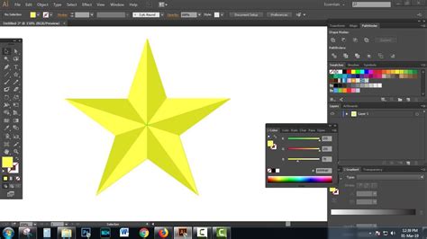 How To Star Design In Adobe Illustrator Cc Tutorial 2 Youtube