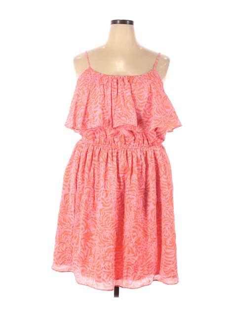 Lilly Pulitzer For Target Women Pink Casual Dress 2x Plus Ebay