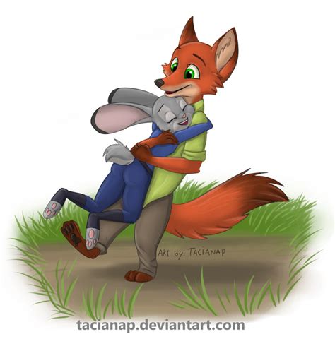 Nick And Judy Hug By Tacianap On Deviantart