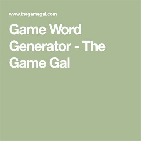 I made this application when i found out there was no easy way to come up with a word list for some of my favorite games. Word Generator | Words, Generation, Made up words