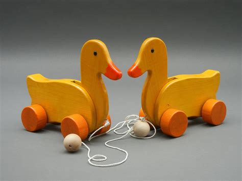 Wooden Duck Pull Toy Etsy Handmade Wooden Toys Wooden Toys