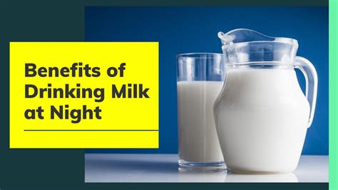 Benefits Of Drinking Milk At Night Youtube