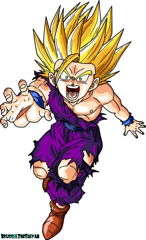 Super Saiyan 2 Teen Gohan By Brusselthesaiyan On Deviantart