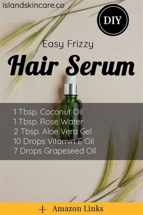 Diy Easy Frizzy Hair Serum In 2020 Hair Serum Diy Hair Serum Hair
