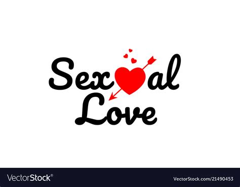 sexual love word text typography design logo icon vector image