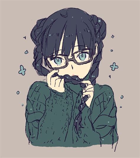 15 Best New Cute Anime Girl With Long Black Hair And Glasses