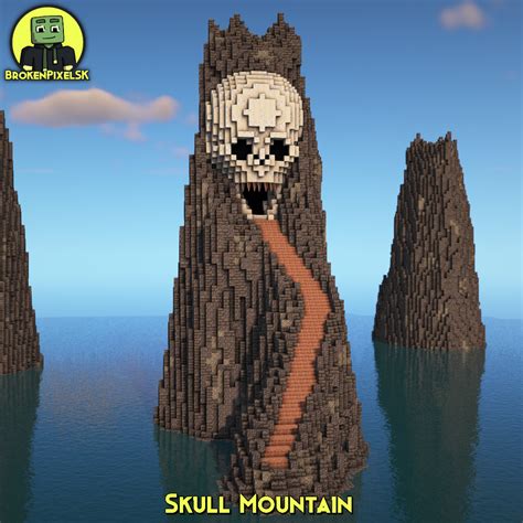 Skull Mountain Base Entrance Happy Halloween Rminecraftbuilds