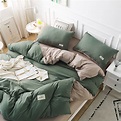 床包四件組 素色床包組 床單 單人床包 雙人床包 加大床包 拼色床包 柔軟舒適 被套 床罩組 枕套 ikea床包 | 蝦皮購物