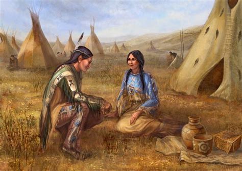 Daily Life In A Native American Settlement By Galina Egorenkova