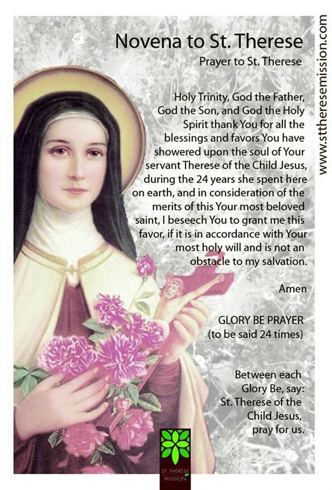 St Therese Prayer Quote Inspiration