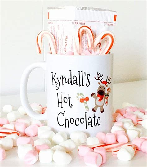 Personalized Hot Chocolate Mug With Reindeer For Kids Kids