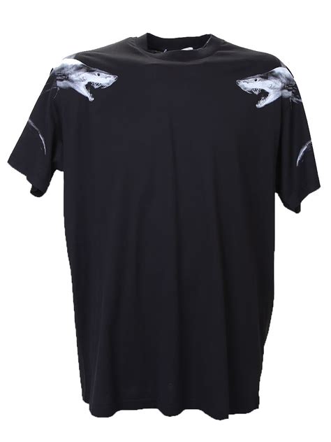 Givenchy Cuban Fit Shark Printed Jersey T Shirt Black Modesens