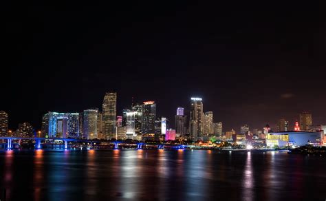 Miguelgandia Between Bridges Miami Night Photography