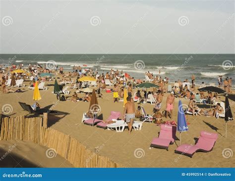 Pinamar Beach At Summer Editorial Stock Image Image Of Salou