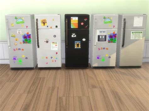 Xsarahsshadyxs Realistic Living Refrigerators Sims 4 Cc Furniture