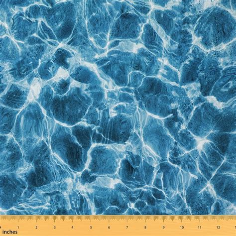 Ocean Fabric Sea Wave Decorative Fabric By The Yard
