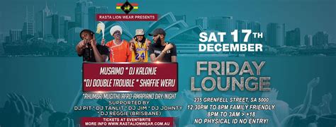 Rhumba Mugithi Afro Amapiano Day Night Friday Lounge Adelaide Sa
