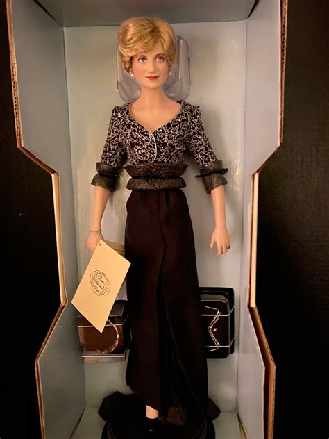 Franklin Mint Diana Princess Of Wales Porcelain Portrait Doll Etsy