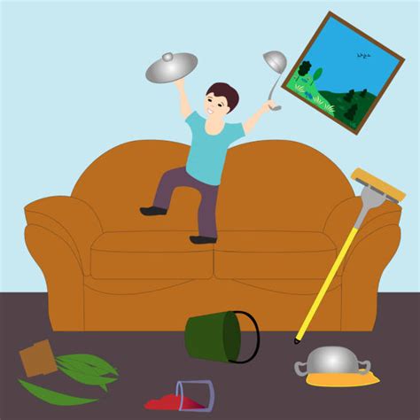 Messy Kids Living Room Illustrations Royalty Free Vector Graphics