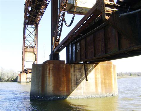 Truss Railroad Lift Bridge Over Cedar Bayou South Of Spur 55 Baytown