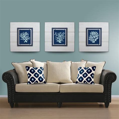 Salecoral Wall Art Set Of 3 White Framed 8x10 Xtra Large 21x21