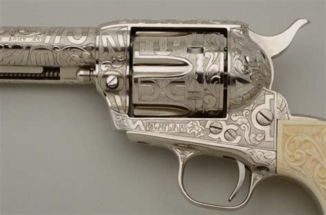 Colt Saa Revolver Extensively Cattle Brand Engraved By Weldon Bledsoe