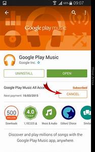 How To Cancel Subscription For Google Play Music All Access Before Next