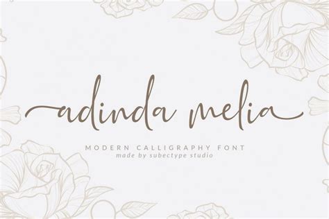 Adinda Melia Script Font Dafont Free