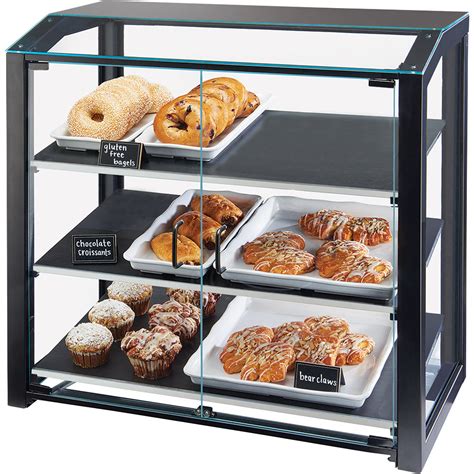 Cal Mil 3493 13s Black Small Bakery Display Case 20 X 15 12 X 21