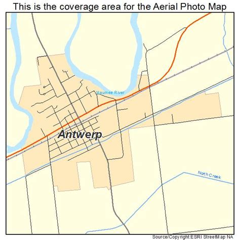 Aerial Photography Map Of Antwerp Oh Ohio