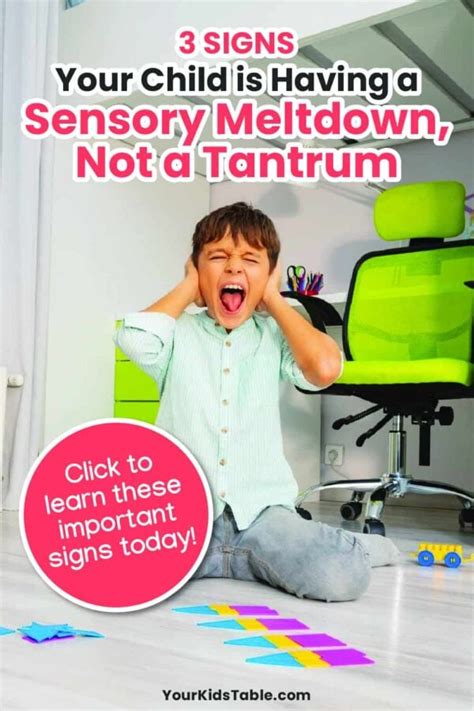 3 Signs Its A Sensory Meltdown Not A Tantrum
