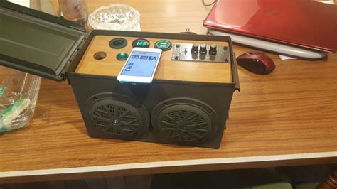 Wireless rechargeable battery powered bluetooth speaker | woodworking. Ammo Can Bluetooth Speaker Power Supply in 2020 | Ammo ...