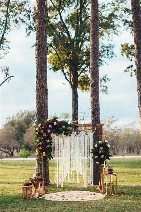 Crimson And Candlelight A Moody Bohemian Texas Styled Shoot Outdoor