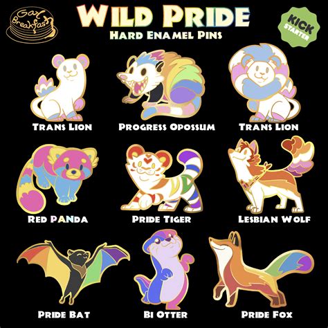 Wild Pride Enamel Pins · Gay Breakfast · Online Store Powered By Storenvy