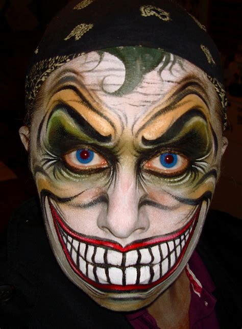 Halloween Face Painting Halloween Joker Face Paint Scary Faces