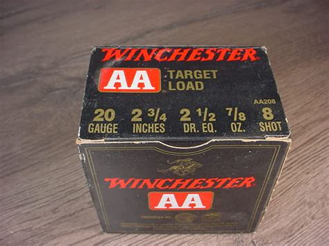 Box Of Winchester Aa Target Load 20 Gauge Number 8 Shot