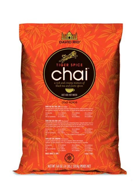 David Rio Tiger Spice Chai Kg Bag Available From Access Direct