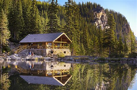 Papeis De Parede Canadá Parque Lago Montanhas Florestas Casa Agnes Lake