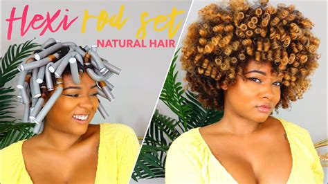 How To Flexi Rod Set Tutorial On Wet Natural Hair Super Moisturized Define Curls Youtube