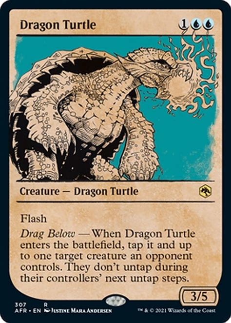 dragon turtle dandd adventures in the forgotten realms collectors magic cardtrader