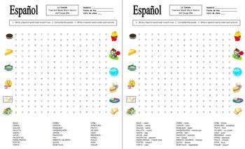 Food and drinks in spanish and english | comida y bebidas en español e inglés | vocabulary | learn spanish | español watch more videos: Spanish Food and Meals Word Search Puzzle, Vocabulary, and ...