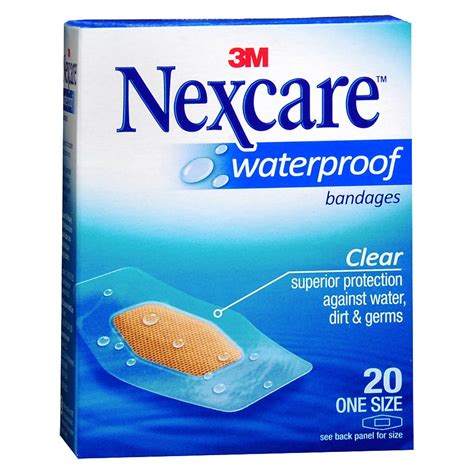 Nexcare Waterproof Clear Bandages 1 116in X 2 14in Walgreens