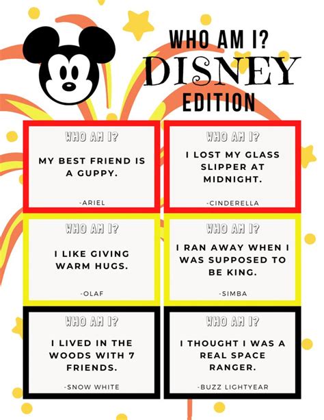 Free Disney Trivia Game Who Am I Game Marcie In Mommyland Disney