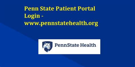 Penn State Patient Portal Login Digital