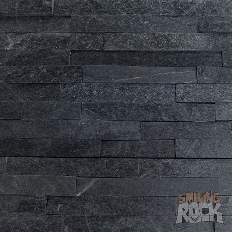 Black Quartz Stack Stone Wall Cladding Smiling Rock Melbourne