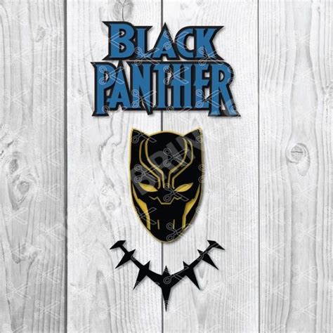 Black Panther Svg Png Dxf Cut Files