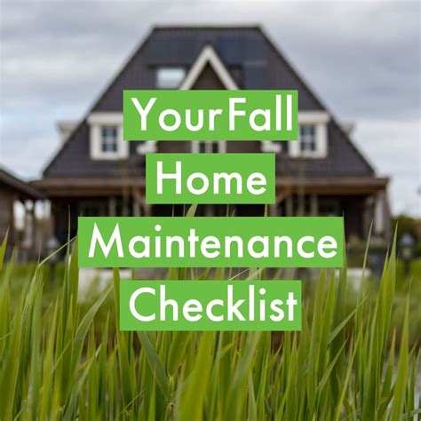 Your Fall Home Maintenance Checklist Hpt