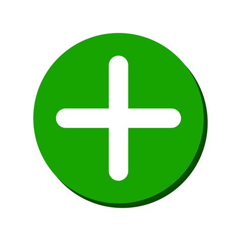 grünes Pluszeichen PNG