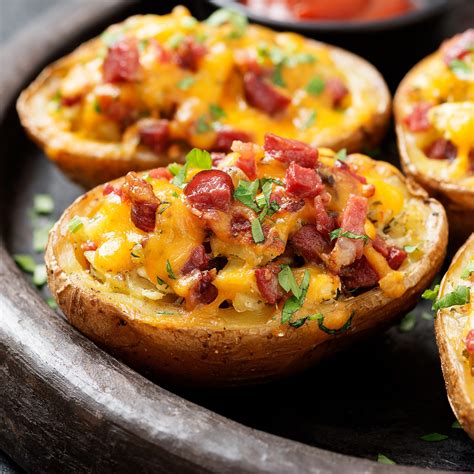 Toaster Oven Stuffed Baked Potato With Cheese And Bacon Easy Recipe